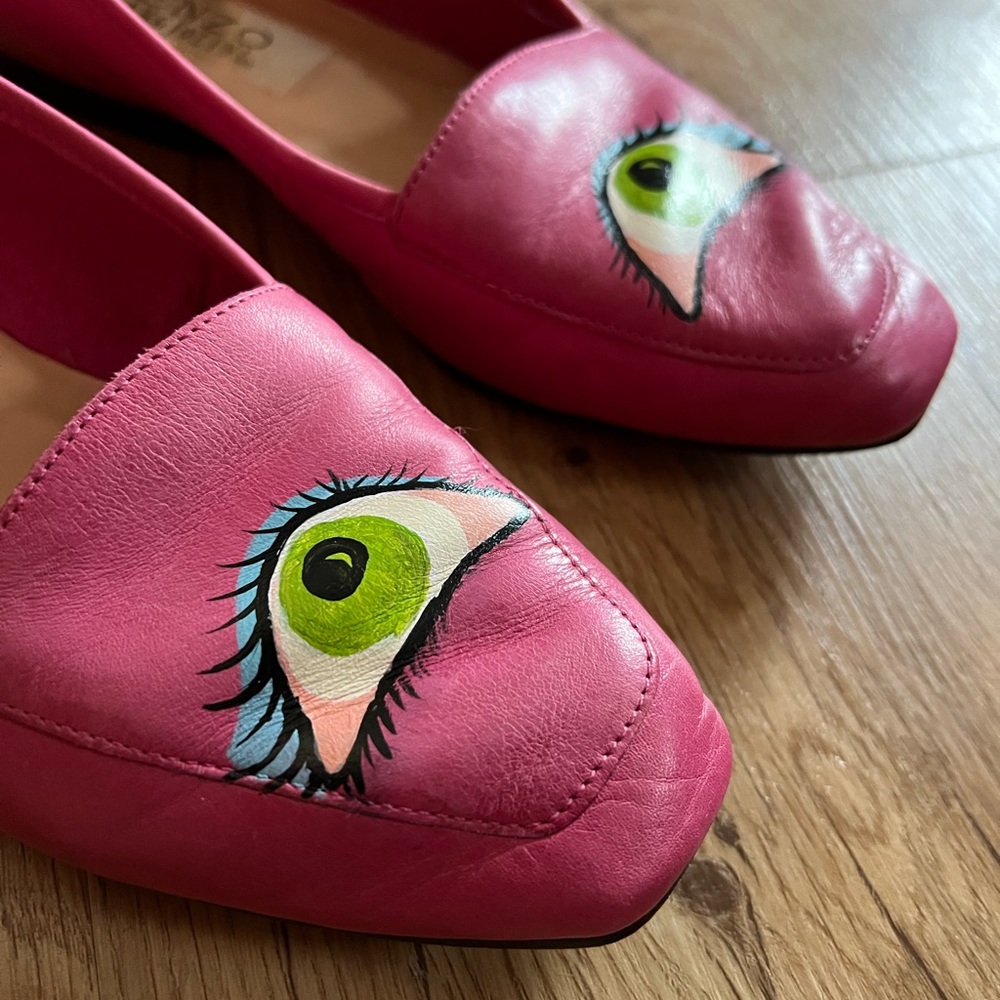 SOLD💚Handpainted eye flats - Picture 8 of 8